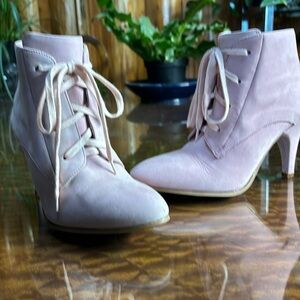 Italian made pink booties